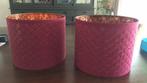 2 lampenkappen lampekap ikea roze samen 20 euro, Huis en Inrichting, Lampen | Lampenkappen, Ophalen, 25 tot 50 cm, Rond, Zo goed als nieuw