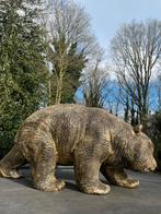 Pandabeer antiekgoud brons beeld bamboe natuur China, Ophalen, Nieuw, Kunststof, Dierenbeeld