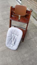 Stokke Tripp Trapp kinderstoel met newbornset en babyset, Ophalen, Gebruikt, Meegroeistoel, Stoelverkleiner