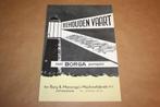 Ter Borg & Mensinga's Machinefabriek Appingedam Borga 1950!!, Nieuw, Ophalen of Verzenden