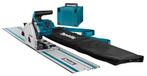 Makita invalzaag op accu  liniaal, tas box   nieuw!!!, Ophalen of Verzenden, Zo goed als nieuw, 1200 watt of meer