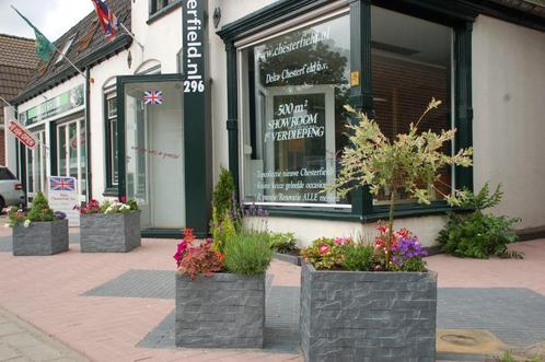6 vierkante bloembakken, Tuin en Terras, Bloembakken en Plantenbakken, Gebruikt, Kunststof, Binnen, Balkon, Tuin, 30 tot 60 cm