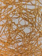 Abstract Schilderij Chatt Bali - 120x150cm wit/ goud, Ophalen