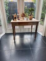 Oude houten tafel, 70-100cm, Antiek en Kunst, Ophalen of Verzenden