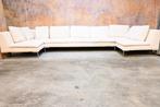 Cremekleurige stoffen B&B Italia Charles design hoekbank
