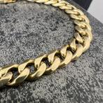 14k gouden armband massief schakel cuban, Sieraden, Tassen en Uiterlijk, Armbanden, Ophalen of Verzenden, Nieuw, Goud