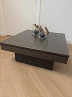 Manzano Vierkante Salontafel - Eiken Lavakleur, Huis en Inrichting, Tafels | Salontafels, Ophalen, Gebruikt, Vierkant, 50 tot 100 cm