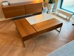 Boconcept Chiva salontafel walnoot fineer met wit glas, Huis en Inrichting, Tafels | Salontafels, Ophalen, 50 tot 100 cm, 100 tot 150 cm