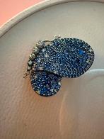 Pandora Vlinder Bedel met Blauwe Kristallen, Met kristal, Blauw, Minder dan 4 cm, Ophalen of Verzenden