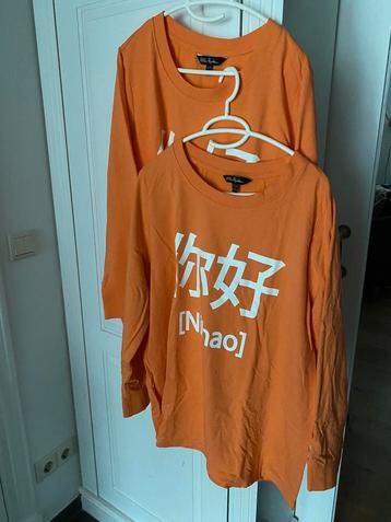 SALE 7,50 euro!! Ulla Popker sweater oranje  (valt als 44-46 beschikbaar voor biedingen
