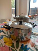 Grote pan diameter 24 cm, Huis en Inrichting, Keuken | Potten en Pannen, Ophalen of Verzenden, Zo goed als nieuw, Rvs, Pannenset