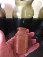 Antiek aardewerk en zout glazuur inkt of stremsel potje, Antiek en Kunst, Ophalen of Verzenden