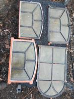 Oude stalramen van Sallandse boerderij, Doe-het-zelf en Verbouw, Glas en Ramen, Gevelraam of Ruit, Gebruikt, Minder dan 80 cm