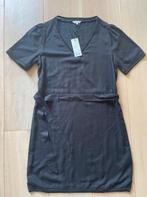 Bien Bleu viscose linnen zwarte jurk S, Ophalen of Verzenden, Nieuw, Boven de knie