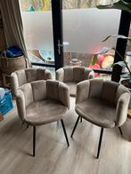 Set van 4 beige eetkamerstoelen, Huis en Inrichting, Stoelen, Ophalen, Zo goed als nieuw, Overige kleuren, Vier
