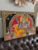 Mooie afbeelding van Ganesha op stof., Ophalen, 50 tot 75 cm, Overige typen, Zo goed als nieuw