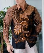 Indonesische batik overhemden maat XXL (lange/korte mouw), Kleding | Heren, Overhemden, Verzenden, Nieuw, Overige kleuren, Overige halswijdtes