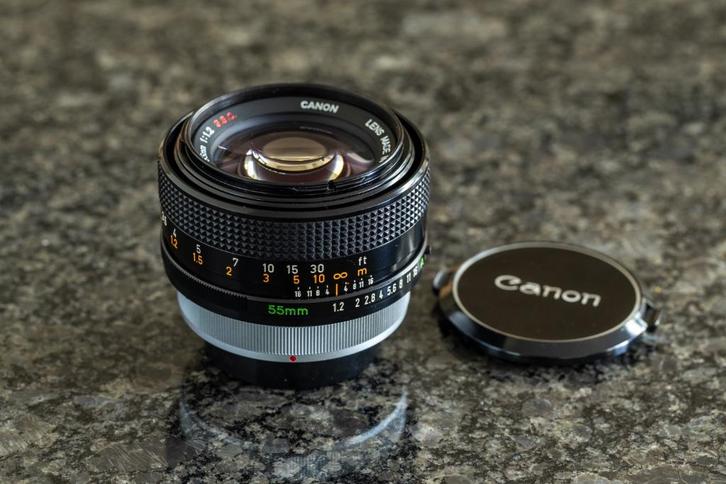 Canon FD 55mm f1.2 S.S.C., Audio, Tv en Foto, Fotografie | Lenzen en Objectieven, Zo goed als nieuw, Standaardlens, Ophalen of Verzenden