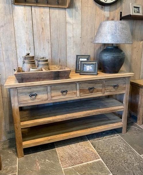 Mooie grote robuuste sidetable / muurtafel / dressoir van te, Huis en Inrichting, Kasten | Buffetkasten, Nieuw, Minder dan 100 cm