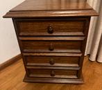 Eiken ladekastje  . Halkastje. Vintage., Ophalen, 50 tot 100 cm, Zo goed als nieuw, 3 of 4 laden