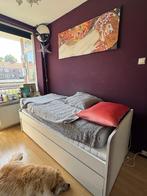 IKEA BRIMNES bed 80x200 cm uitschuifbaar naar 160x200 + opbe, Huis en Inrichting, Slaapkamer | Bedden, Ophalen, Verstelbaar, Eenpersoons