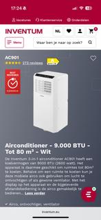 Inventum AC901 Mobiele Airco - 9000 BTU, Gebruikt, Minder dan 60 m³, 3 snelheden of meer, Ophalen of Verzenden