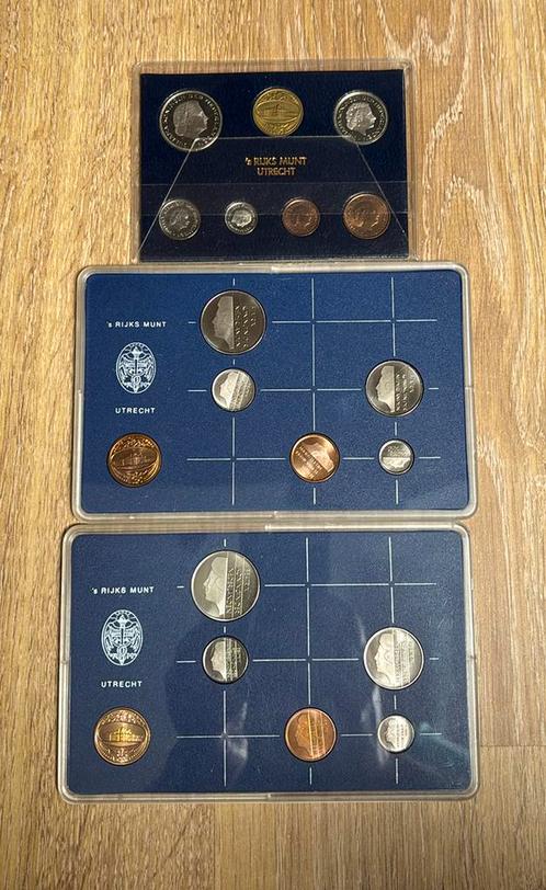 Nederland FDC sets 1980, 1982, 1984, Postzegels en Munten, Munten | Nederland, Koningin Beatrix, Ophalen of Verzenden