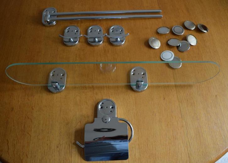 Badkamer garnituur Haceka set, Huis en Inrichting, Badkamer | Badtextiel en Accessoires, Gebruikt, Overige typen, Overige kleuren