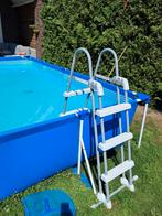 intex zwembad 450x220x84 met zoutwatersysteem en accessoires, Tuin en Terras, Zwembad-toebehoren, Ophalen, Gebruikt