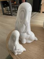 2 x keramiek wit beeld droopy, Ophalen of Verzenden, Gebruikt, Dier