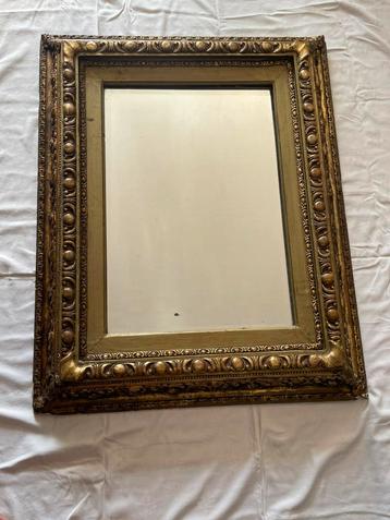 Antieke schilderijen lijst met spiegel. 1.00 X.85x.15 dik beschikbaar voor biedingen