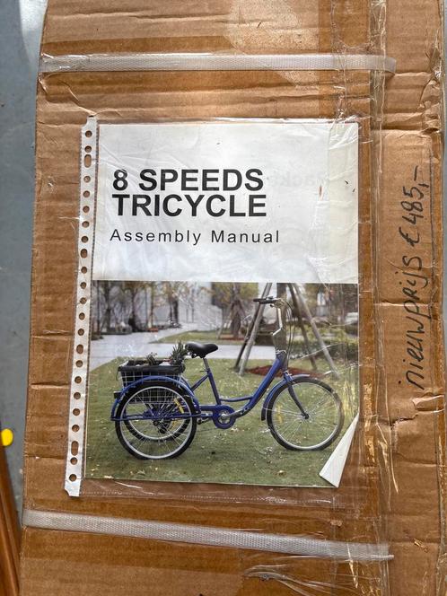 Nieuwe Driewieler - 8 Versnellingen, Fietsen en Brommers, Fietsen | Driewielers, Nieuw, Ophalen
