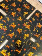 Acht vintage placemats papier-maché Kashmir motief, Ophalen of Verzenden