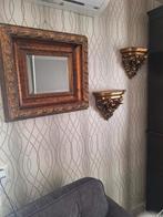 Barok spiegel  met 2  wandconsole, Minder dan 50 cm, Ophalen of Verzenden, Zo goed als nieuw, Minder dan 50 cm