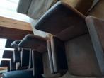 Eettafel stoelen 6 stuks, Huis en Inrichting, Fauteuils, Ophalen, Gebruikt, Minder dan 75 cm, Leer