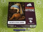 Nieuw: Exploding kittens puuzel - Pug with a pearl earring, Ophalen of Verzenden, 500 t/m 1500 stukjes, Nieuw, Legpuzzel