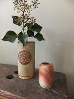 boho 70s set vintage vazen vaasje & bloempot tremar keltisch, Ophalen, Zo goed als nieuw
