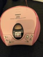 LENCO SCD-24 Roze CD-speler/Radio, Ophalen of Verzenden, Gebruikt, Radio, Met cd-speler