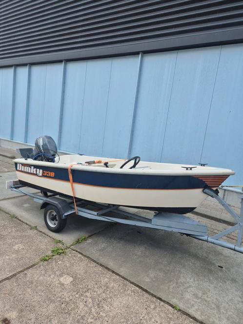 Console boot/visboot met yamaha 8 pk 4 takt buitenboordmotor, Watersport en Boten, Vis- en Consoleboten, Gebruikt, Tot 10 pk, 3 tot 6 meter