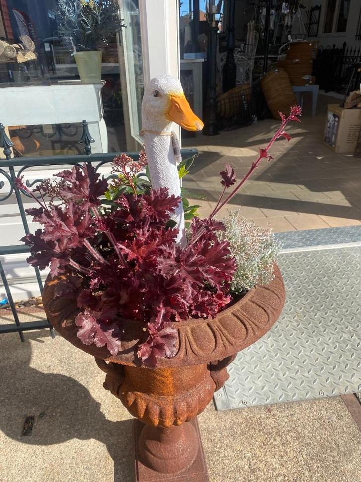 Gans ganzenek tuinbeeld, Tuin en Terras, Tuinbeelden, Nieuw, Ophalen of Verzenden