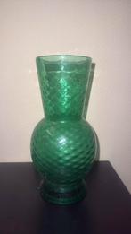 Italiaanse groene glazen vaas, Antiek en Kunst, Antiek | Glas en Kristal, Ophalen of Verzenden