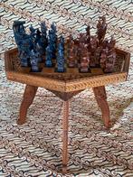 VINTAGE BALINEES, HANDGESNEDEN HOUTEN SCHAAKSPEL., Ophalen of Verzenden