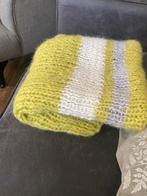 Handgebreide baby dekentje zuiver wol alpaca deken  plaid, Ophalen, Nieuw