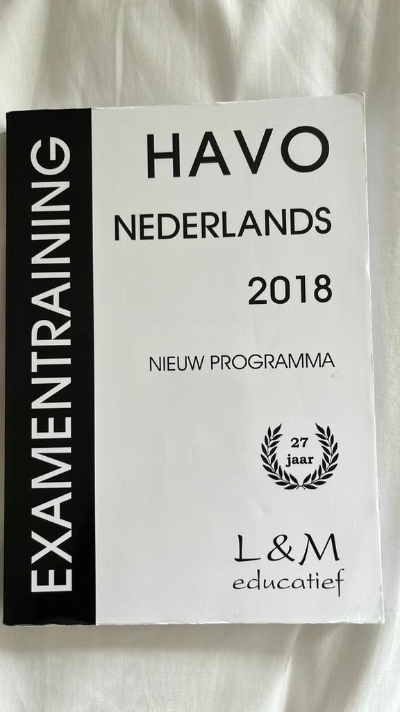 HAVO. Examentraining Nederlands 2018. Nieuw Programma, Ophalen of Verzenden, Zo goed als nieuw, HAVO, Nederlands
