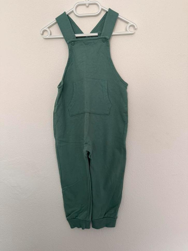 H&M lichtgroene tuinbroek warme salopette mintgroen zgan 98, Kinderen en Baby's, Kinderkleding | Maat 98, Zo goed als nieuw, Jongen of Meisje