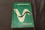 Honda CB750 K1 1971 motorcycle parts list CB 750 four SOHC, Ophalen of Verzenden, Honda