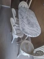 Gietijzer Tuinset 200€ Vaste Prijs.!, Ophalen, Zo goed als nieuw, Tuinset, Eettafel
