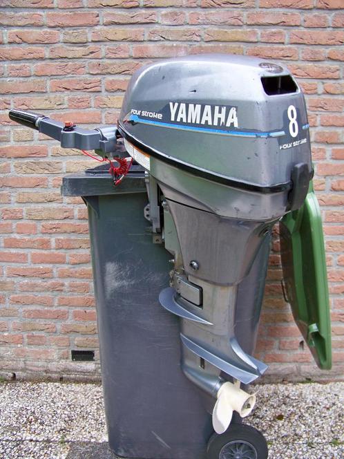 Yamaha 8pk kortstaart 4-takt 2-cilinder F8 C uit 2008, Watersport en Boten, Buiten- en Binnenboordmotoren, Zo goed als nieuw, Benzine