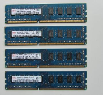 snel 16GB Kit (4x4gb) SK Hynix PC3-12800 u  beschikbaar voor biedingen