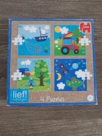 Lief Puzzelset 3+ (4 Puzzels), Ophalen of Verzenden, 10 tot 50 stukjes, Zo goed als nieuw, 2 tot 4 jaar
